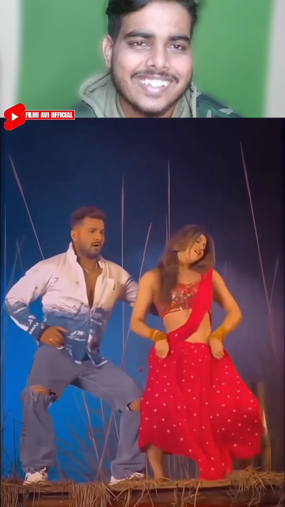Superhit Bhojpuri Song | Khesari Lal Yadav and Akanksha Puri Dance Reaction Video | #shorts #remix