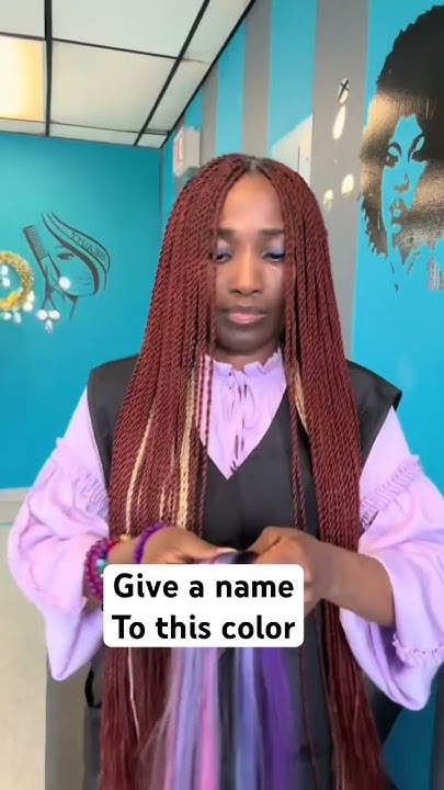  Hair braid color blend - YouTube