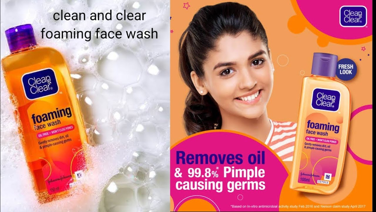 clean and clear foaming face wash YouTube