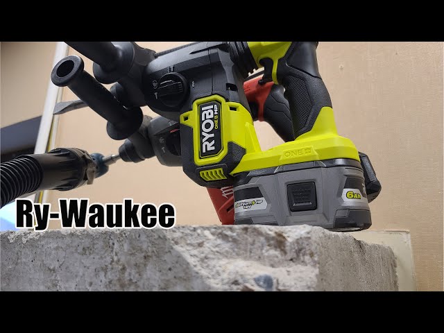 Ryobi 18V One+ HP Brushless 1 SDS-Plus Rotary Hammer Review Model P223 Vs  Milwaukee FUEL M18 