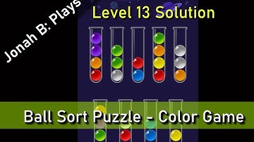 Ball Sort Puzzle   Color Game Level 13 Solution
