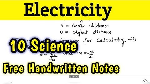 Electricity Handwritten Notes || 10th Science #CBSE/NCERT #ndjtuitionnotes