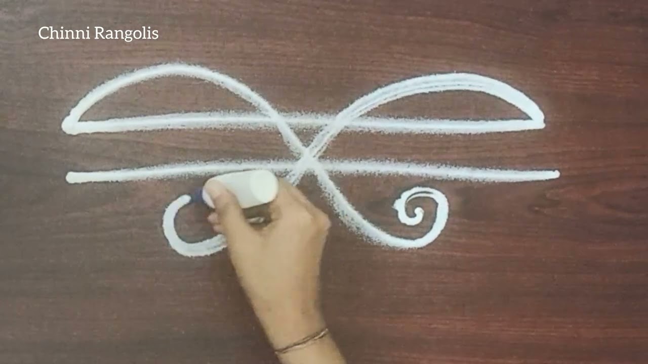 Simple rangoli designs/Chinni muggulu
