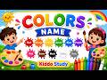 रंगो के नाम | Color Names for Kids | Educational Video for Toddlers &amp; Preschoolers | Kiddo Study