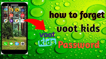 How to forget voot kids password || voot kid
