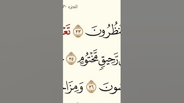 وفي ذلك فليتنافس المتنافسون 🤗 سورة المطففين بصوت الشيخ محمد صديق المنشاوي ❤️