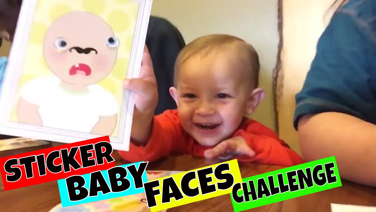 Sticker Baby Faces Challenge - YouTube