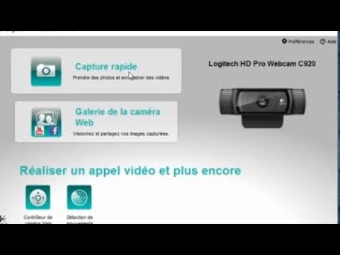comment installer l application pour la logitech(toutes) les webcam