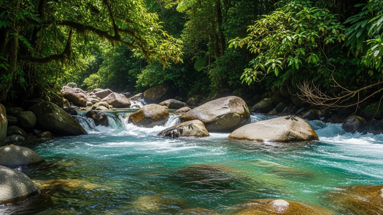 Deep Sleep by the Forest River | Natural Water Sounds for Insomnia