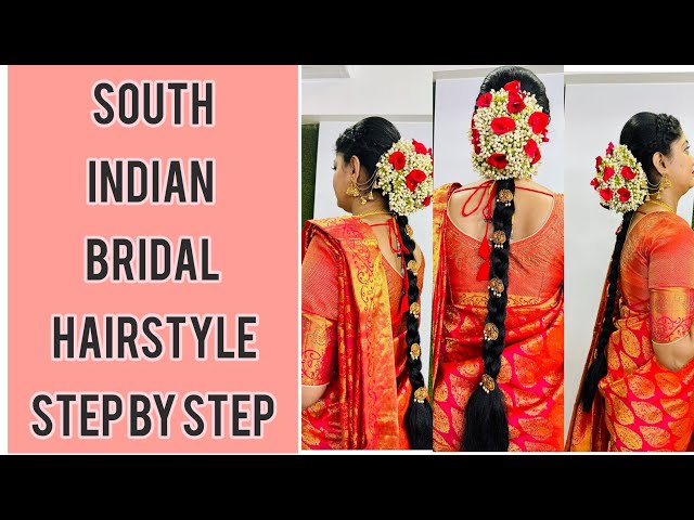 SouthIndian Bridal Hairstyles with flowers