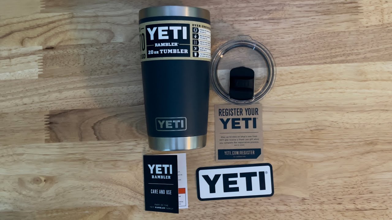 YETI Rambler Tumbler 20oz with Magslider Lid - Nordic Blue - TackleDirect