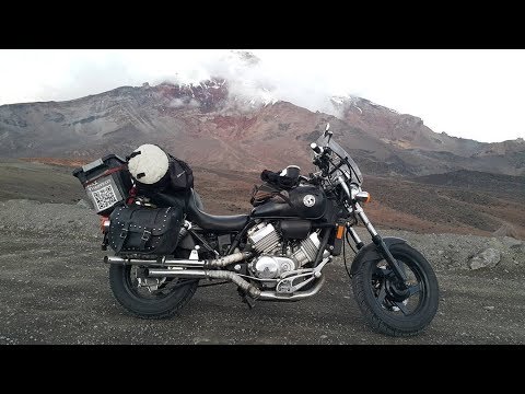 South America on a motorcycle - landscapes of Colombia.