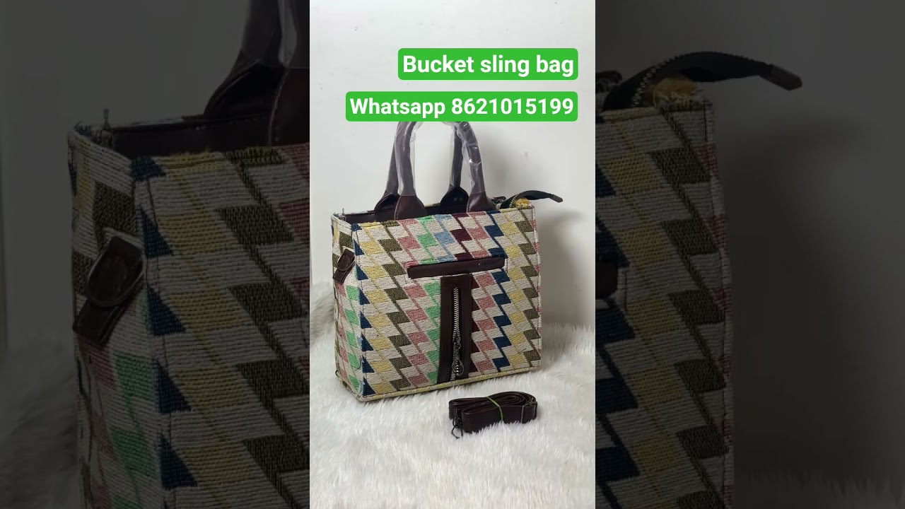 bucket sling cum hand bag l No COD l whatsapp only 8621015199 for more check 👇 