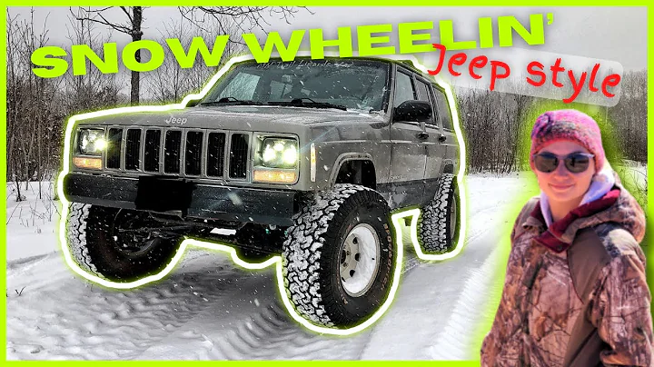 Jeep Cherokee Minnesota Snow Wheeling | Spider Lake