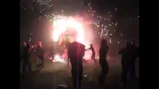 The Chaotic Fireworks Light Up Festival in Mexican Town