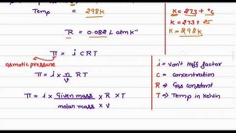 Determine the osmotic pressure of a solution prepared by dissolving 25 mg of K2SO4 in 2 litres of