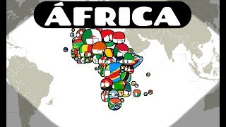 Mapa Mundi África - Countryballs Speedart