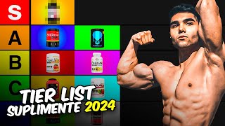 TIER LIST SUPLIMENTE PENTRU MASĂ MUSCULARĂ 2024 *+ce face fiecare*