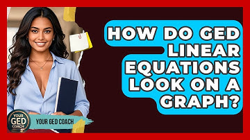 How Do GED Linear Equations Look On A Graph? - Your GED Coach