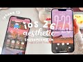 iOS 26 on iPHONE 13 💌 CUSTOMIZE MY iPhone WITH ME 🌷 LIQUID GLASS ☁️ aesthetic and free theme ♡