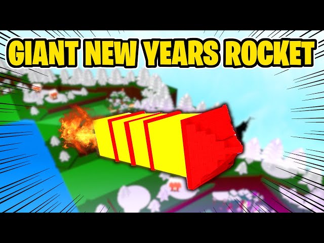Epic Giant New Years Firework In Build A Boat For Treasure In Roblox