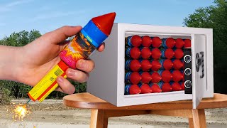 Experiment: Firecrackers vs Safe box