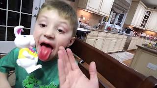 GIANT STICKY GUMMY vs FACE! LEGO Gummies Recycling Real Fun! FUNnel V DIY Vlog