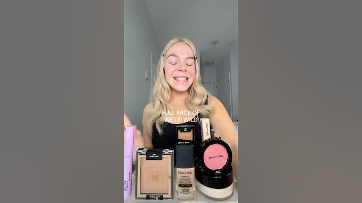 full face of wet n wild 🖤