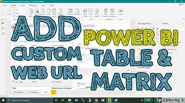 Custom Web URL In a Table or Matrix In Power BI - TAIK18 (7-14) Power BI