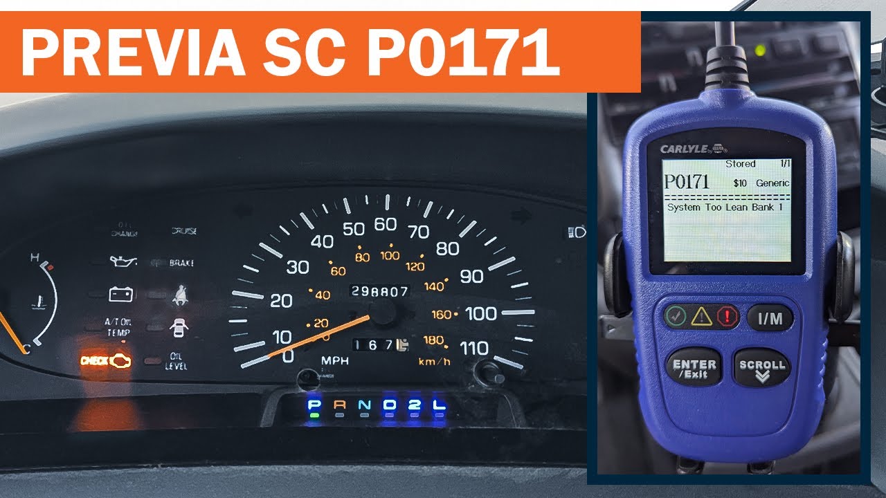 New Previa SC Oxygen Sensors Chasing P0171 Fuel System Lean Check ...