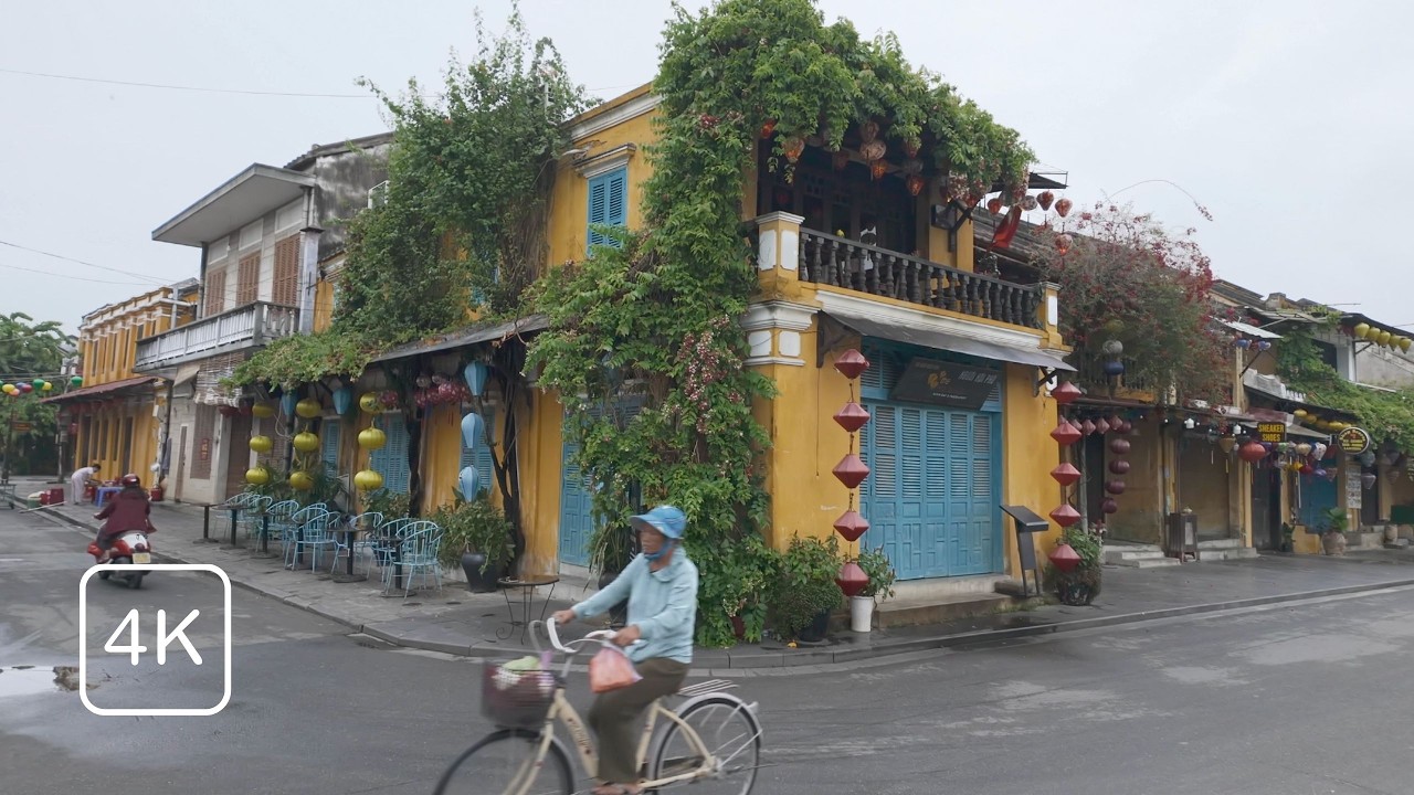 Morning Walk in Hoi An Ancient Town | Relaxing Streets of Vietnam | Best for Treadmill | 4K UHD