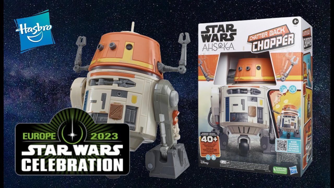 Star Wars Hasbro Chatter Back Animatronic Chopper, Ahsoka Disney+ YouTube