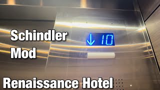 Modded Schindler ￼Haughton Traction Elevators at Renaissance Hotel in Toledo, OH