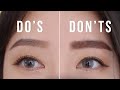 EYEBROWS DO'S and DON'TS | Mistakes, hacks, beginners