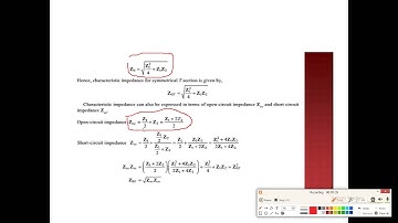 EL 202/ EE 205 UNIT 5 Image impedance and characteristic impedance  By Ramesh Kumar, GPC Dausa
