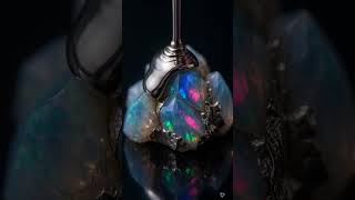 Pouring Real Platinum Over Iridescent Opals… This is Illegal 💎⚪️ #ASMR