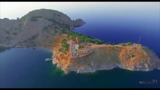 Akdamar Adası ve Kilise Van Gölü Türkiye Hava Çekim Resimi