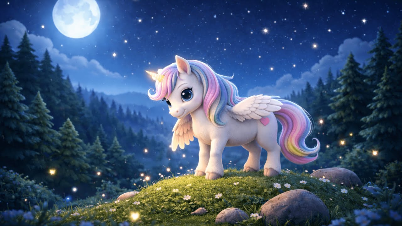 Luna the Unicorn Takes Her First Flight 🌙 A Calm Bedtime Story