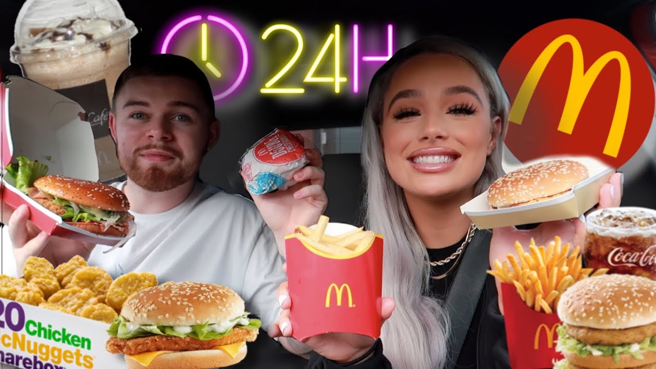 we ate ONLY MCDONALDS food for 24 HOURS!!! FAST FOOD CHALLENGE YouTube