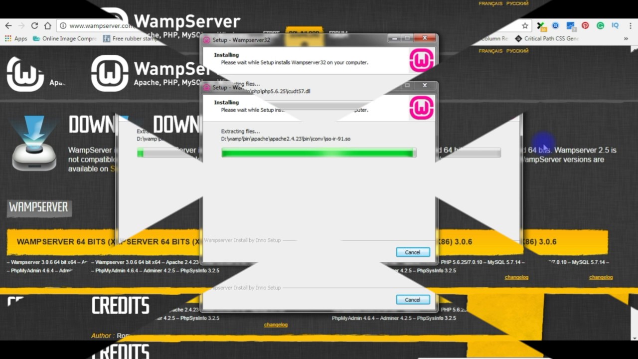 WAMPServer 3.0.6 (PHP 7.0.10) Install Safe On 32 Bits Windows 7 - YouTube