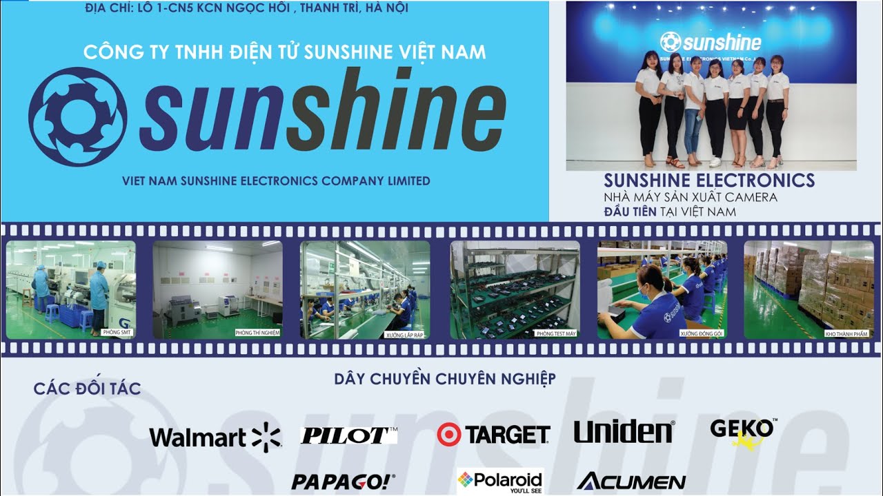 SUNSHINE ELECTRONICS VIETNAM FACTORY YouTube
