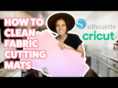 How to Clean Fabric Cutting Mats for Silhouette Cameo and Cricut Maker 