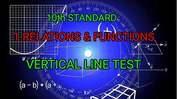 10th STANDARD MATHEMATICS ||RELATIONS&FUNCTIONS||VERTICAL LINE TEST #class10maths #10thstandard