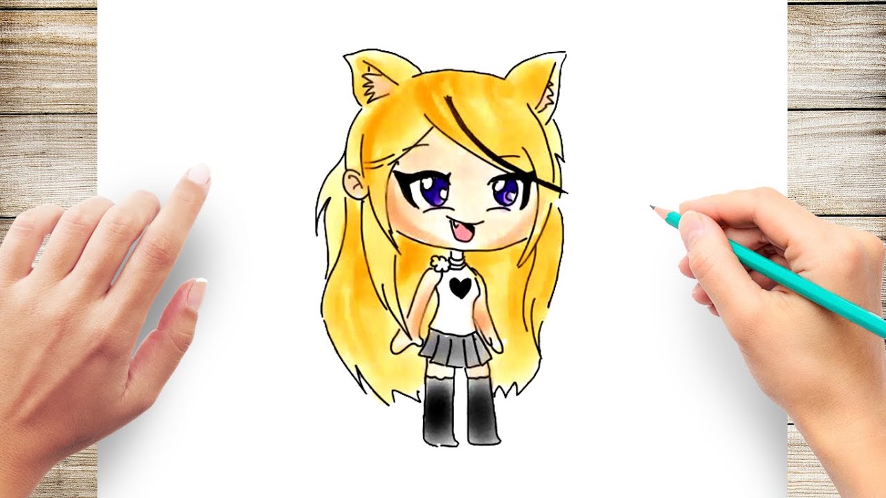 How To Draw A Gacha Life Character Youtube