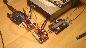 Arduino mini plotter[Part 2] - x/y- axis 1st test