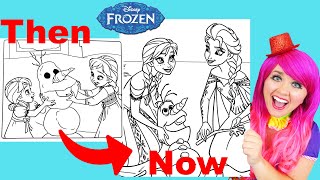 Coloring Frozen Anna & Elsa Growing Up