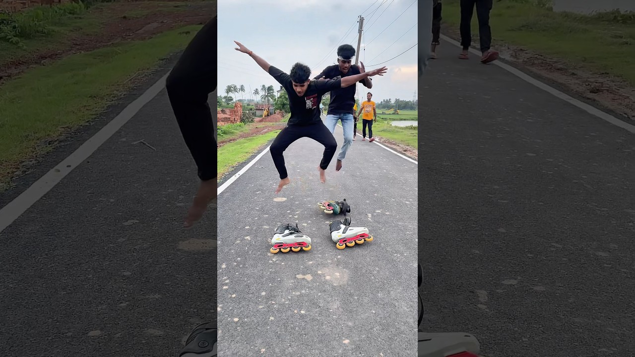 ⁣Unbelievable Extreme Skating Challenge You need to See! 😨😭#skating #talent#skater #rollerskating