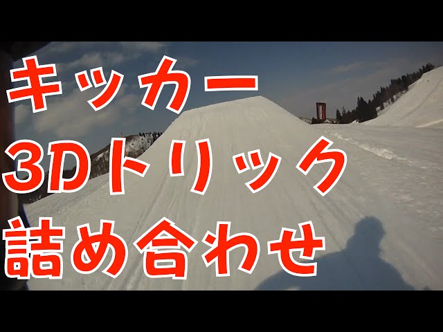 スノーボード謎な技(キッカー&ハーフパイプ)の詰め合わせ〈閲覧注意〉View of the snowboarding tricks【004】虫くんch