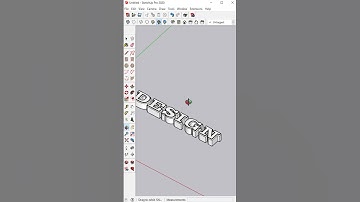How To Make 3D Text In SketchUp #shorts #sketchup #sketchuptutorial #3dtext