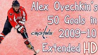 Alex Ovechkin&#39;s 50 Goals in 2009-10 (Extended) (HD)